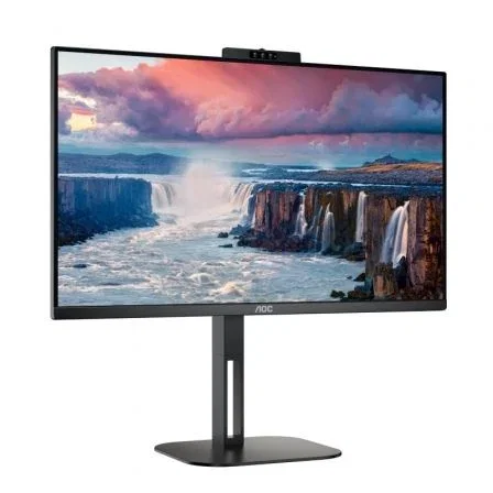 AOC 24V5CW/BK Monitor Profesional 23,8 pulg. Full HD IPS con Webcam Windows Hello y USB-C